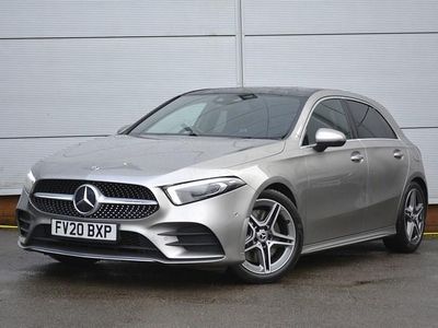 Used Mercedes A250 AMG line 224 HP (164 kW) 2020 Silver Hatchback