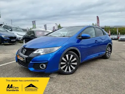 Used Honda Civic SR 142 HP (104 kW) 2015 Blue Hatchback