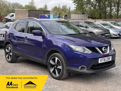 Used Nissan Qashqai N-Connecta 130 HP (95 kW) 2016 Blue SUV