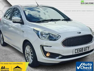 Used Ford Ka Plus Zetec 70 HP (51 kW) 2018 White Hatchback