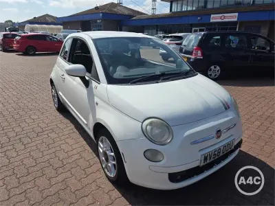 Used Fiat 500 Sport 2008 White Hatchback