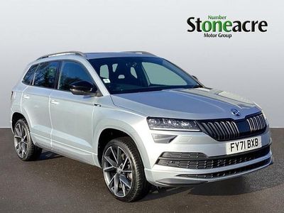 Used Skoda Karoq SportLine 150 HP (110 kW) 2021 Silver SUV