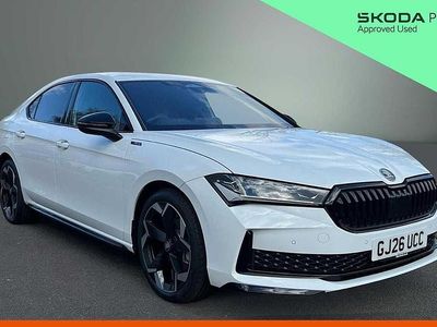 Used Skoda Superb SportLine 150 HP (110 kW) 2026 Pure white Hatchback