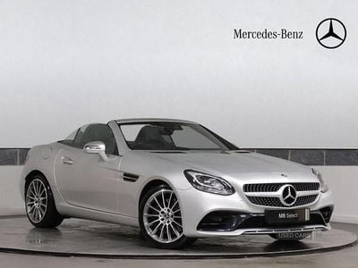 Silver Used 2019 Mercedes SLC180 AMG line Cabriolet | £18,495 (A bit pricey)