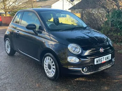 Używany Fiat 500 Lounge 69 KM (50 kW) 2017 Czarny Hatchback