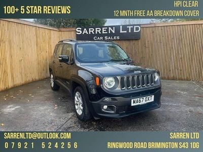 Black Used 2017 Jeep Renegade Longitude SUV | £9,495 (Good price)