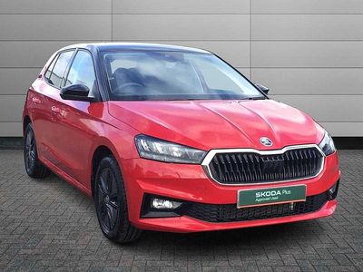 Used Skoda Fabia Design Edition 85 HP (62 kW) 2025 Velvet red metallic black magic pearl effect Hatchback