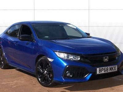 Begagnad Honda Civic Sport 126 HK (92 kW) 2018 Blå Halvkombi