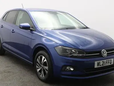 Used VW Polo Match 95 HP (69 kW) 2021 Blue Hatchback