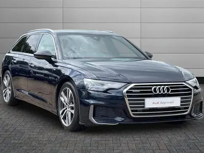 Used Audi A6 S-Line 299 HP (219 kW) 2022 Blue Estate