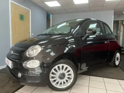 Used Fiat 500 Lounge 70 HP (51 kW) 2021 Black Hatchback