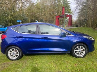 Used Ford Fiesta Zetec 100 HP (73 kW) 2018 Blue Hatchback