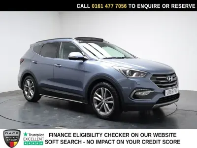 Begagnad Hyundai Santa Fe Premium SE 200 HK (147 kW) 2015 Blå SUV
