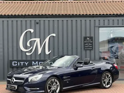 Used Mercedes SL400 AMG 333 HP (244 kW) 2015 Blue Cabriolet