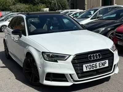 Used Audi A3 S-Line 150 HP (110 kW) 2017 White Hatchback