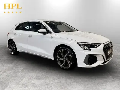 Used Audi A3 S-Line 150 HP (110 kW) 2022 White Sedan