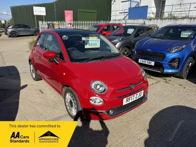 Used Fiat 500 Lounge 69 HP (50 kW) 2017 Red Hatchback