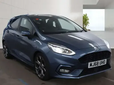 Used Ford Fiesta ST-Line 100 HP (73 kW) 2018 Blue Hatchback