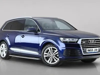 Used Audi Q7 S-Line 231 HP (169 kW) 2018 Blue SUV