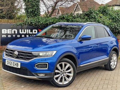 Used VW T-Roc SEL 150 HP (110 kW) 2021 Blue SUV