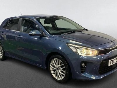 Used Kia Rio 99 HP (72 kW) 2017 Blue Hatchback