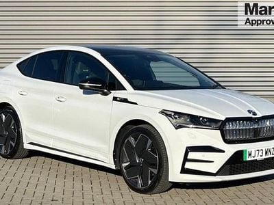 White Used 2023 Skoda Enyaq iV vRS SUV | £28,391 (Fair price)