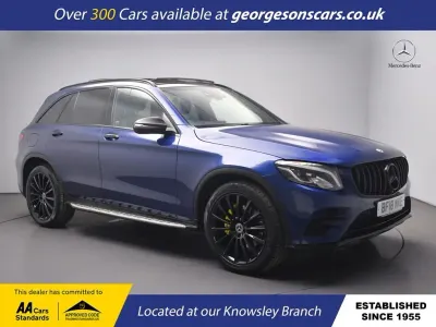 Begagnad Mercedes GLC220 AMG line 170 HK (125 kW) 2018 Blå SUV