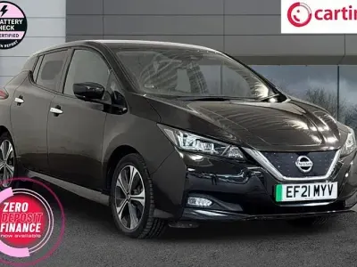 Used Nissan Leaf Tekna 110 kW (150 HP) 2021 Black Hatchback