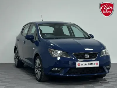 Used Seat Ibiza SE Technology 90 HP (66 kW) 2016 Blue Hatchback