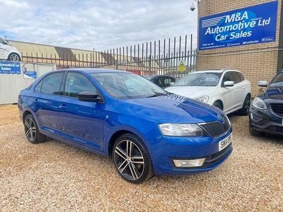 Used Skoda Rapid Sport 105 HP (77 kW) 2014 Blue Hatchback