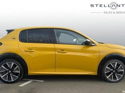 Yellow Used 2021 Peugeot e-208 GT Hatchback | £11,574 (Fair price)