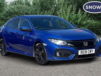 Begagnad Honda Civic SR 129 HK (94 kW) 2018 Blå Halvkombi