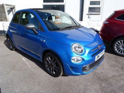 Used Fiat 500C S 69 HP (50 kW) 2017 Blue Cabriolet