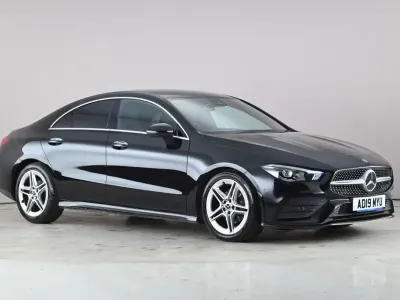 Begagnad Mercedes CLA180 AMG line 2019 Svart Sedan