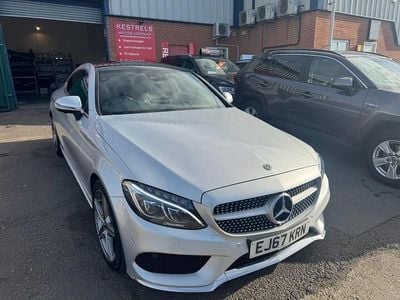 Used Mercedes C300 AMG line 245 HP (180 kW) 2017 Silver Coupe