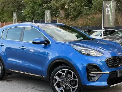 Used Kia Sportage GT-Line 177 HP (130 kW) 2019 Blue SUV