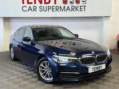 Used BMW 520 Sport Line 190 HP (139 kW) 2017 Blue Sedan