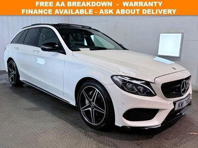 Used Mercedes C220 AMG line 2017 White Estate