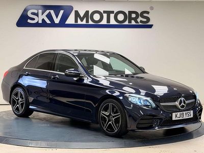Blue Used 2019 Mercedes C200 AMG Line Premium Sedan | £15,995 (Fair price)