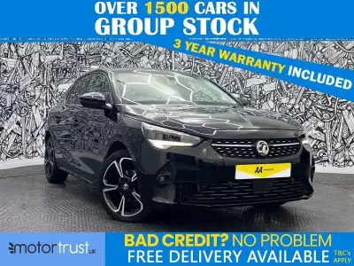 Used Vauxhall Corsa Edition 75 HP (55 kW) 2021 Black Hatchback