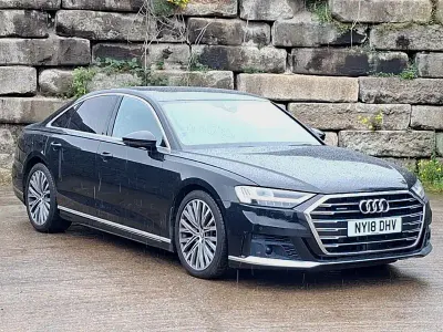 Used Audi A8 S-Line 286 HP (210 kW) 2018 Black Sedan