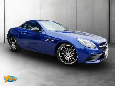 Used Mercedes SLC300 AMG line 245 HP (180 kW) 2017 Blue Cabriolet