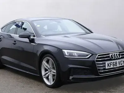Used Audi A5 Sportback S-Line 190 HP (139 kW) 2019 Black Hatchback