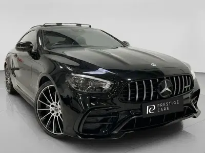 Used Mercedes E300 AMG line 258 HP (189 kW) 2023 Black Coupe