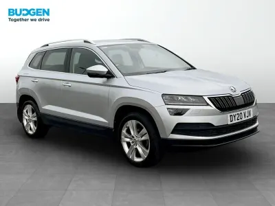 Używany Skoda Karoq SE L 150 KM (110 kW) 2020 Srebrny SUV