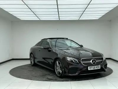 Used Mercedes E220 AMG Line Premium 194 HP (142 kW) 2018 Red Coupe