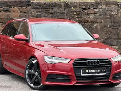 Used Audi A6 Black Edition 320 HP (235 kW) 2015 Red Estate
