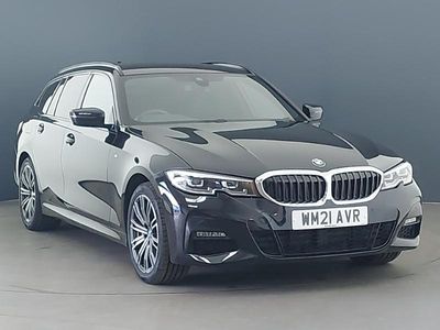Black Used 2021 BMW 330e M Sport Estate | £19,498 (Fair price)