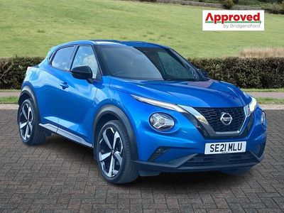 Blue Used 2021 Nissan Juke Tekna SUV | £13,637 (Fair price)