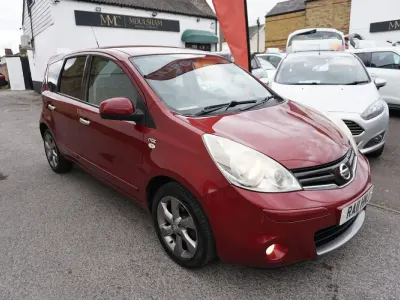 Used Nissan Note N-TEC 110 HP (80 kW) 2011 Red Hatchback